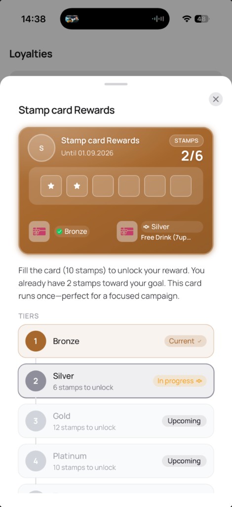 White-label branded restaurant app home