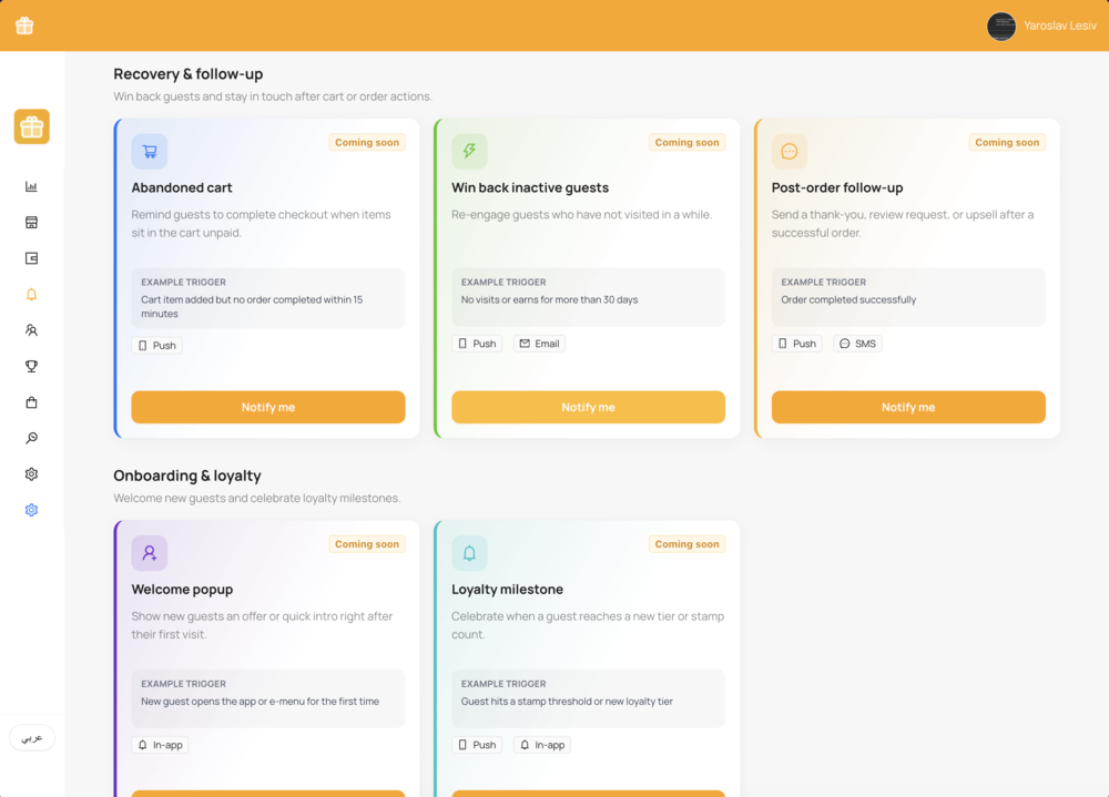 Kartka automation campaigns — abandoned cart, win-back, post-order follow-up and loyalty milestone triggers